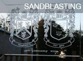 sandblasted