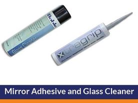 Mirror Adhesive and Glass Cleaner 