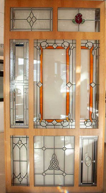 Elegant stained glass installed in a domestic property