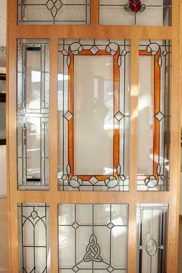 Elegant stained glass installed in a domestic property
